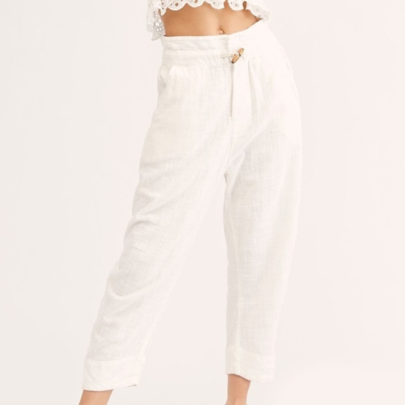 Free People Pants - Free People Eggshell Paradise Pants. M